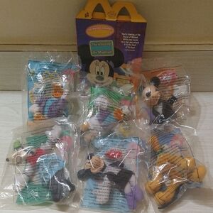 Vintage 2001 House Of Mouse McDonald's Happy Meal Toy Mickey & Friends Complete